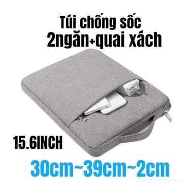 Túi xách chống sốc vải có quai đựng laptop 13-15.6 inch - Nam nữ 38.000đ 7