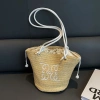 Túi xách cối đan rơm dây da thêu bướm retro Hàn – Mùa hè đi biển, làm, chơi, chỉ 89.000 VND 6