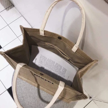Túi Xách Cói Merci Vintage Phong Cách Hàn Quốc - Nhẹ Gọn, Siêu Hot, Thời Trang Đi Biển Dạo Phố Giá 39.900 VND 6