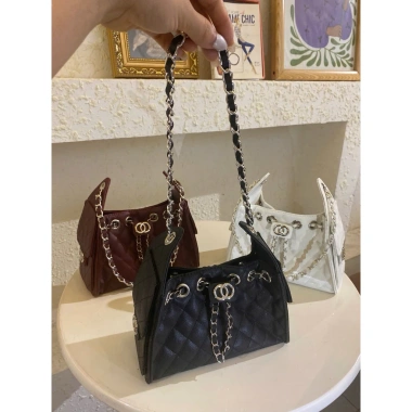 Túi xách công sở dây rút hottrend sang chảnh 28cm, đeo vai tiện dụng đi làm đi chơi giảm giá 172.5k