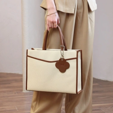Túi xách công sở LIMI 3 màu – Tote da size to, ngăn laptop 14inch, vừa A4, đi làm học (SORA) – 336.300 VND 5