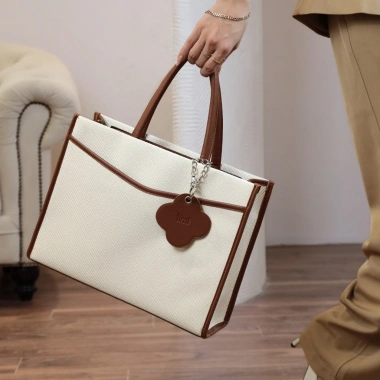 Túi xách công sở LIMI 3 màu – Tote da size to, ngăn laptop 14inch, vừa A4, đi làm học (SORA) – 336.300 VND 7