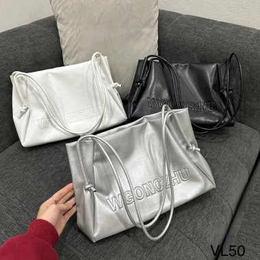 Túi Xách Công Sở Nữ VL Dáng Tote Da PU Mềm In Nổi Hoạ Tiết - Rộng Đựng Sách Vở, Giá 169k