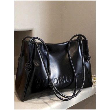 Túi Xách Công Sở Nữ VL Dáng Tote Da PU Mềm In Nổi Hoạ Tiết - Rộng Đựng Sách Vở, Giá 169k