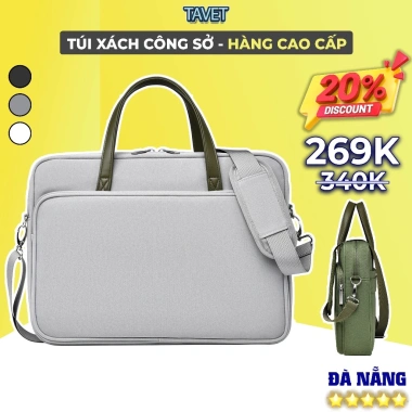Túi Xách Công Sở TAVET TCS2 Chống Sốc, Chống Nước, Đựng Laptop 14-15.6 inch - Bảo Vệ Đỉnh Cao, Giá 285.813₫