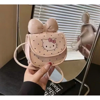 Túi Xách Da LH Mini Hello Kitty Chấm Bi Size 10 - Giá 69.300, Thích Hợp Nữ và Bé Gái Dạo Chơi Tết