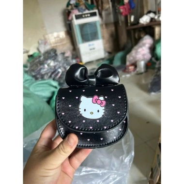 Túi Xách Da LH Mini Hello Kitty Chấm Bi Size 10 - Giá 69.300, Thích Hợp Nữ và Bé Gái Dạo Chơi Tết