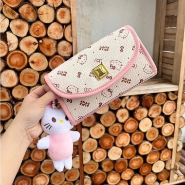 Túi xách da PU Hello Kitty đeo chéo dễ thương cho bé gái & nữ sinh Hàn Quốc - 78k 3
