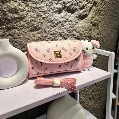 Túi xách da PU Hello Kitty đeo chéo dễ thương cho bé gái & nữ sinh Hàn Quốc - 78k 7