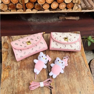 Túi xách da PU Hello Kitty đeo chéo dễ thương cho bé gái & nữ sinh Hàn Quốc - 78k 8