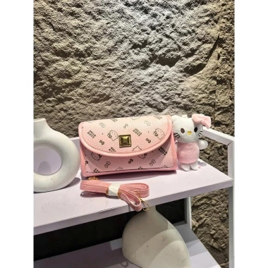 Túi xách da PU Hello Kitty đeo chéo dễ thương cho bé gái & nữ sinh Hàn Quốc - 78k 9