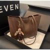 Túi xách da PU nữ công sở đeo vai tote 36cm dung tích lớn vừa A4 - Giá 145.555₫