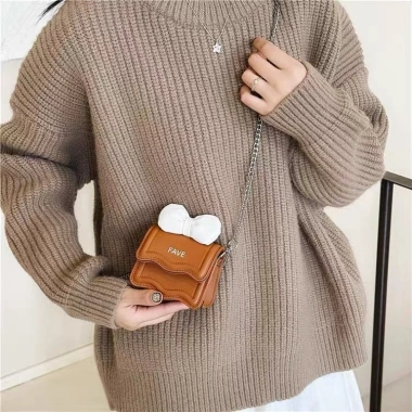 Túi xách đeo chéo nữ size 12 mini phối nơ thời trang xinh DC029, giảm còn 69k