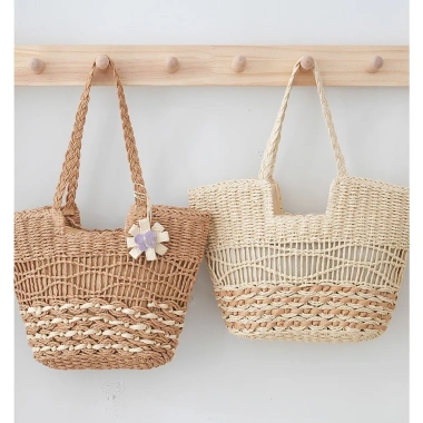 Túi xách đeo vai cói thời trang cao cấp, sang chảnh, dễ thương cho du lịch biển - 175.000₫