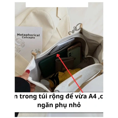 Túi xách đeo vai công sở họa tiết đơn giản siêu xinh - Du lịch chỉ 58.950₫