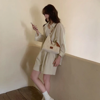 Túi xách đeo vai đeo chéo sợi đan mềm HALABAG - Lót khóa, giỏ xách tay, thanh lịch mùa hè 2.025 Tx11 6 Túi xách đeo vai đeo chéo sợi đan mềm HALABAG - Lót khóa, giỏ xách tay, thanh lịch mùa hè 2.025 Tx11 6