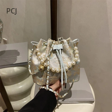 Túi xách đeo vai ngọc trai sang trọng phong cách Trung Hoa nữ - Ưu đãi 125k