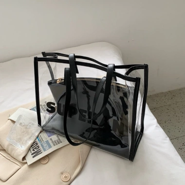 Túi xách đeo vai nhựa trong suốt Superan - Thời trang đi biển, shopping, giá 159.000₫