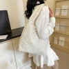 Túi xách đi biển dạo phố thêu ren hoa lưới, đeo vai dễ thương, giảm còn 125.000₫ 3
