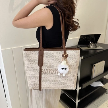 Túi xách đi biển họa tiết Summer nữ phong cách Hàn Quốc tote lớn H273 giá 129k 4