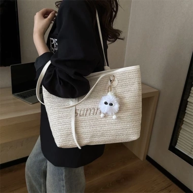 Túi xách đi biển họa tiết Summer nữ phong cách Hàn Quốc tote lớn H273 giá 129k 6