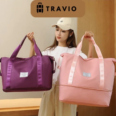 Túi Xách Du Lịch 2 Tầng Cỡ Lớn TRAVIO - Nhiều Ngăn, Chống Thấm Nước, Chống Trầy Xước, Giá 149.000 VND 3