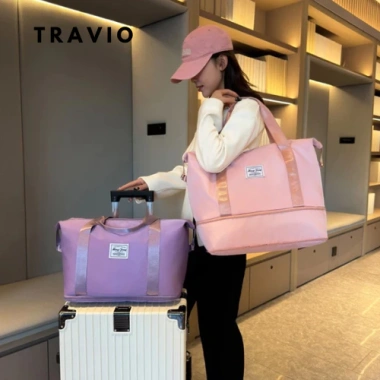 Túi Xách Du Lịch 2 Tầng Cỡ Lớn TRAVIO - Nhiều Ngăn, Chống Thấm Nước, Chống Trầy Xước, Giá 149.000 VND 5