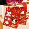 Túi xách giấy cứng họa tiết Tết cute, túi quà Tết dễ thương, giảm giá 14.900₫