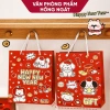 Túi xách giấy cứng họa tiết Tết cute, túi quà Tết dễ thương, giảm giá 14.900₫ 4