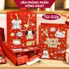 Túi xách giấy cứng họa tiết Tết cute, túi quà Tết dễ thương, giảm giá 14.900₫ 6