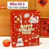 Túi xách giấy cứng họa tiết Tết cute, túi quà Tết dễ thương, giảm giá 14.900₫ 9