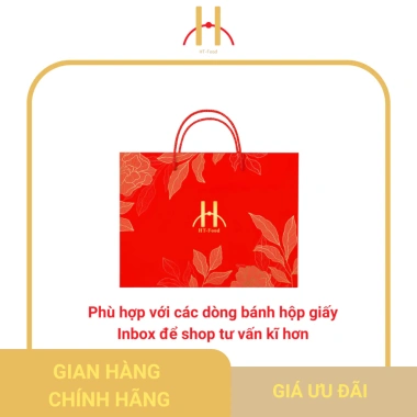 Túi xách giấy HT-Food sang trọng - Quà biếu tặng Tết 2.026, giá chỉ 12.000đ 3