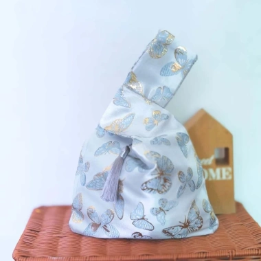 Túi xách Hanfu Trung Quốc, đeo cổ tay thắt nút hoa, đựng mỹ phẩm, giảm 20%