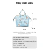 Túi xách kiêm balo bỉm sữa cho mẹ và bé, nhiều ngăn tiện dụng, giá 316.700 VND 7