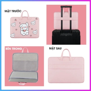 Túi xách Laptop PU chống nước, sốc, dây đeo vai - 13.3/14/15.6 inch, 169.900đ 4