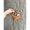 Túi Xách Lông Xù Thỏ Nơ Siêu Cute - Đeo Chéo Bông Mềm 59k (Nâu/Be/Hồng/Trắng) 3