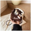 Túi Xách Lông Xù Thỏ Nơ Siêu Cute - Đeo Chéo Bông Mềm 59k (Nâu/Be/Hồng/Trắng) 5