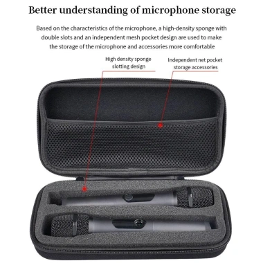 Túi xách micro FEDAOG, hộp karaoke không dây chống sốc, EVA du lịch di động, 190k 2