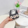 Túi Xách Mini Nữ Bé Gái Họa Tiết Chấm Bi và Hoa, Khóa Kim Loại, Lông Móc YT99 Giá Ưu Đãi 79.000₫ 2