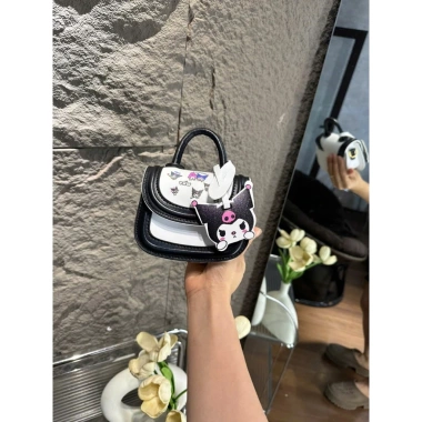 Túi xách mini nữ Kuromi cầm tay đeo chéo thời trang, kèm tag cho mẹ và bé - chỉ 89.000₫ 3
