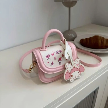 Túi xách mini nữ Kuromi cầm tay đeo chéo thời trang, kèm tag cho mẹ và bé - chỉ 89.000₫ 4