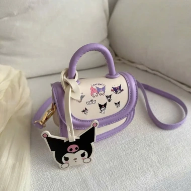 Túi xách mini nữ Kuromi cầm tay đeo chéo thời trang, kèm tag cho mẹ và bé - chỉ 89.000₫ 8