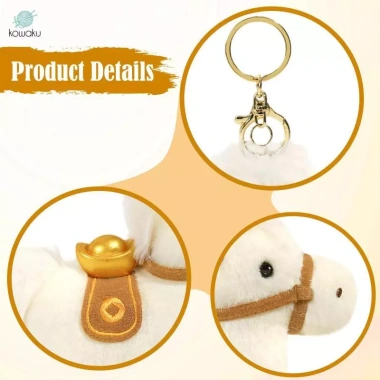 Túi xách ngựa Charm, thú nhồi bông, mặt dây chuyền móc khóa - Giảm 18% Tết 2