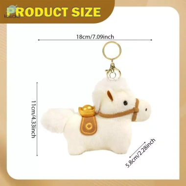 Túi xách ngựa Charm, thú nhồi bông, mặt dây chuyền móc khóa - Giảm 18% Tết 3