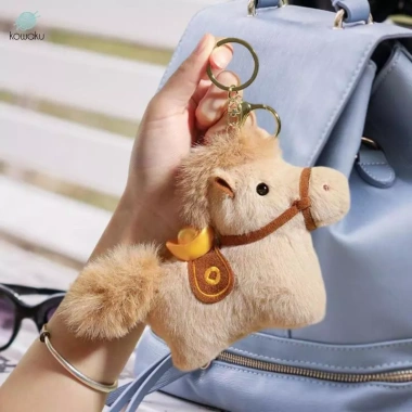 Túi xách ngựa Charm, thú nhồi bông, mặt dây chuyền móc khóa - Giảm 18% Tết 4