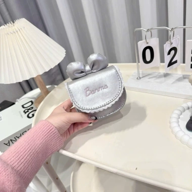 Túi Xách Nhí Mini Size 10 Ren Thêu Hoạ Tiết Đính Nơ Siêu Xinh Dùng Đựng Cá Nhân