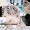 Túi xách nhúm da nhung chấm mây đeo chéo cầm tay dự tiệc Tết, giá 62.000₫ 8
