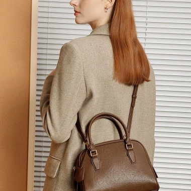 Túi Xách Nữ Boston Bowling Da Bò Cao Cấp, Dung Lớn Size 26 - 1.055.000 VND 4