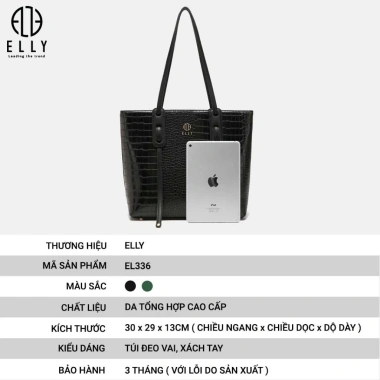 Túi xách nữ cầm tay thời trang ELLY EL336 - Giá ưu đãi 1.189.300 VNĐ, da PU