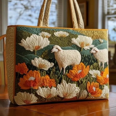 Túi xách nữ Canvas 300g họa tiết cừu 3D - Đeo vai thời trang, giảm giá 209k